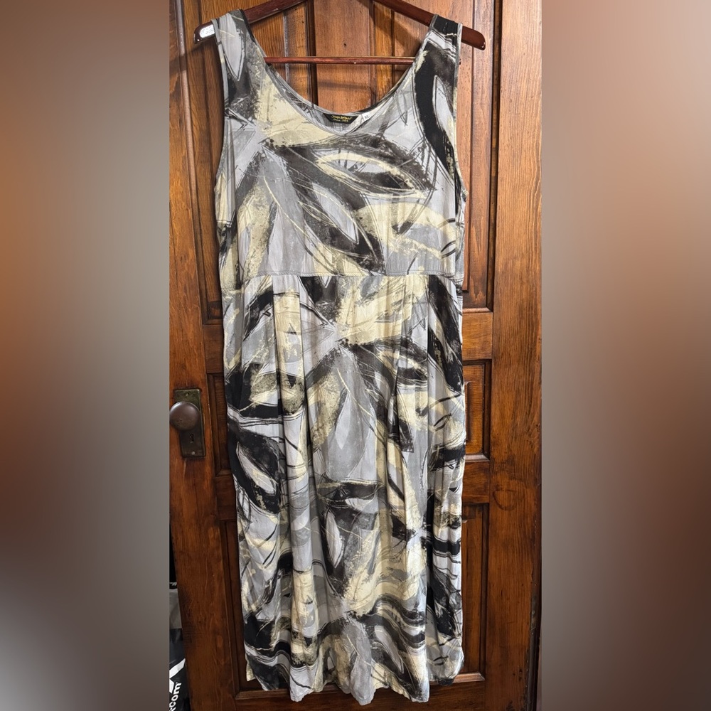 Vintage Jams World Skylight Print Midi Dress Size XL